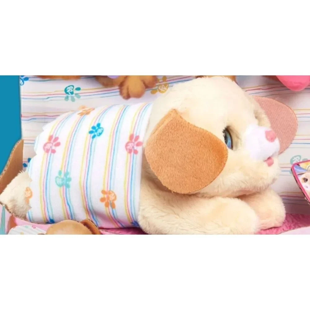 furReal NEWBORNS Interactive Newborn Puppy Pet 4 Piece Set Sound & Motion NEW